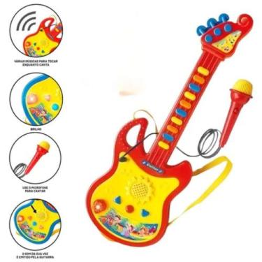 Imagem de Guitarra Musical Compacta Ideal Presente de Natal - Atena