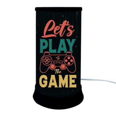 Imagem de Luminária de Mesa Hug Lets Play The Game Gamer Light