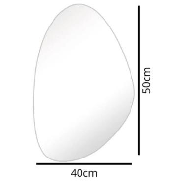 Imagem de Espelho Orgânico Decoração Moldura Metalizada Grande Médio Gigante Mol