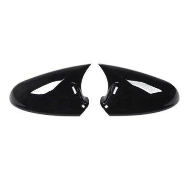 Imagem de Tbest Preto Brilhante Espelho Retrovisor Capa par Melhorar a Aparência do Veículo Substituição para Astra J Mk6 2010 2016 Plástico Abs