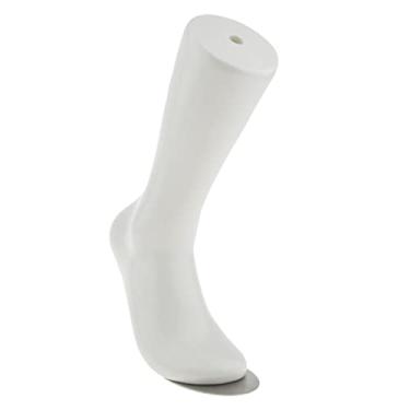 Imagem de Gazechimp Manequim de plástico masculino sandália para pé meia curta exibição molde nude