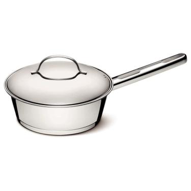 Imagem de Frigideira Tramontina Allegra 20cm Em Aço Inox Com Fundo Triplo E Tampa Tramontina