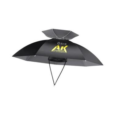 Imagem de Chapéu Guarda-Chuva Dobrável Portátil - Proteção UV UPF 50+ e À Prova 