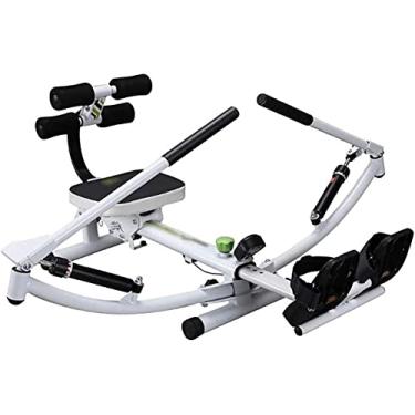 Imagem de Equipamento Home Gym Máquina de Remo Hidráulica Dobrável Silenciosa Ultifuncional 12 Velocidades Ajuste de Resistência Cardio Fitness