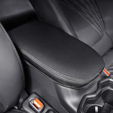 Imagem de Drytuns Capa de console central para Toyota RAV4 2019-2025, capa de apoio de braço de couro PU atualizada para RAV4 Adventure/Hybrid/XLE/LE/Limited/TRD Off-Road/Premium/XLE Premium (costura preta)