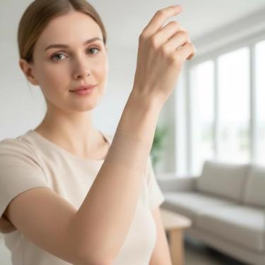 Imagem de Folhas de cicatriz de silicone, fita de cicatriz de silicone, tiras de remoção de cicatrizes de silicone para cicatrizes queloides (1,6 em 1 m)