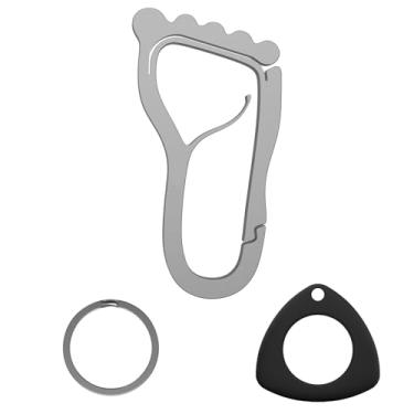 Imagem de Aço Inoxidável - Portachaves Loss Carabiner Ferramenta Multifuncional com Abertura de Garrafas Estojo Protetor para Localizador Rapel Caminhada e Acam