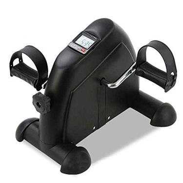 Imagem de U5GAAALPPQ9 Mini Trainer Exercitador Ciclismo Fitness Mini Pedal Exercício Preto Bicicleta Interior 4 Pernas com Display LCD (sem Bateria) Máquina de Corrida