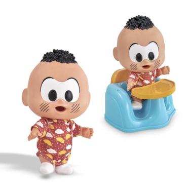 Imagem de Turma da mônica boneco cascão hora da papinha - Adijomar Brinquedos