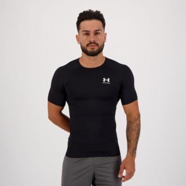Imagem de Camisa de Compressão Under Armour HG Preta, G
