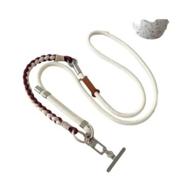 Imagem de Cordão Antifurto Ajustável Para Celular Com Gaxeta Metálica Para Pulso