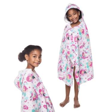 Imagem de Toalha Capuz Banho Infantil Algodão Felpuda Menino Menina Não Puxa Fio