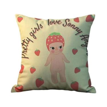 Imagem de Capa De Almofada De Sofá De Pelúcia Macia Com Estampa Dupla Face De De