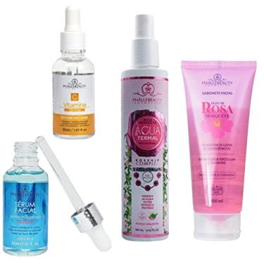 Imagem de Kit Phállebeauty Skincare com Sabonete Facial Sérum e Água termal