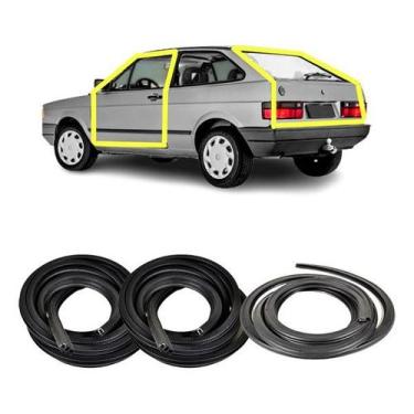 Imagem de Kit Borracha Portas E Mala Gol Quadrado 88 89 90 91 92 93 94 - Disk Bo