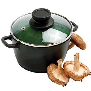 Imagem de Norpro Mini pote antiaderente de 1 litro com tampa de vidro temperado ventilada