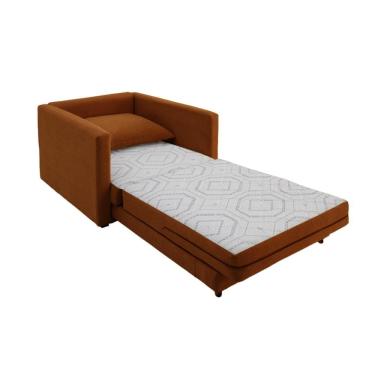 Imagem de Poltrona Sofá Cama Solteiro 85cm Trento Estofama