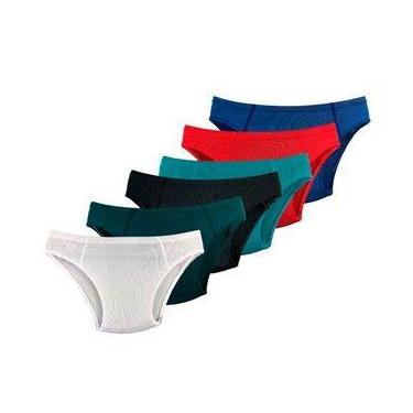 Imagem de Kit 10 Cuecas Slip Infantil Juvenil Microfibra Elástico Embutido Confo