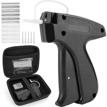 Imagem de Pistola de etiqueta de roupas com caixa, kit de pistola de etiquetagem de etiqueta de preço de varejo padrão, com 6 agulhas, 1000 micro fixadores, adequada para loja, armazém, consignação, venda de