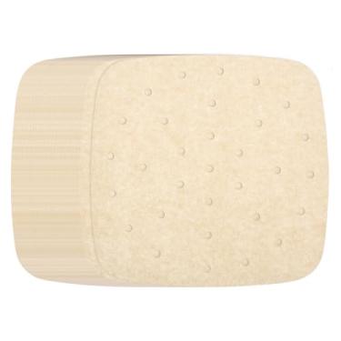 Imagem de HARFINGTON 200 peças de forros de fritadeira a ar, forros quadrados de bambu com furos, folhas de papel pergaminho perfurado antiaderente, papel vaporizador descartável para fritadeiras a ar, cesta a