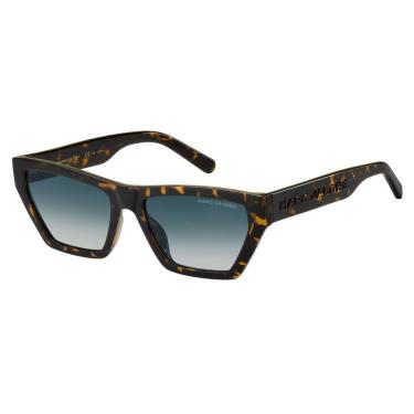 Imagem de Óculos Solar Marc Jacobs 657/s 086 55 Brilho Havana Lente Azul Degradê-Feminino