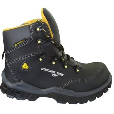 Imagem de Botina de Segurança com Cadarço Bico Composite Brasília – CA Elétrica, Leve e Confortável (Preta, BR, Adulto, Numérico, 42)