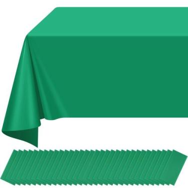 Imagem de Toalha de mesa Ragnhild Green Plastic, pacote com 32 unidades para mes
