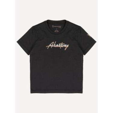 Imagem de Camiseta Infantil Aleatory Signed Preta-Masculino