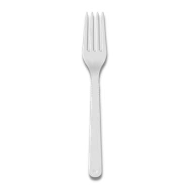 Imagem de Garfo extra forte branco c/ 50 un. - STRAWPLAST
