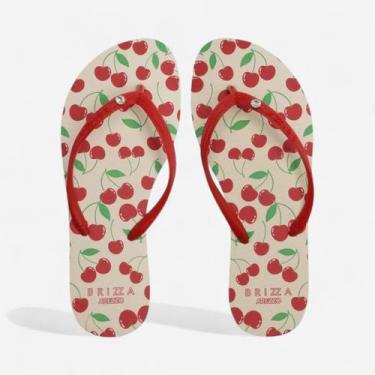 Imagem de Chinelo De Dedo Brizza Essential Cereja Vermelho - Arezzo, Vermelho, 3