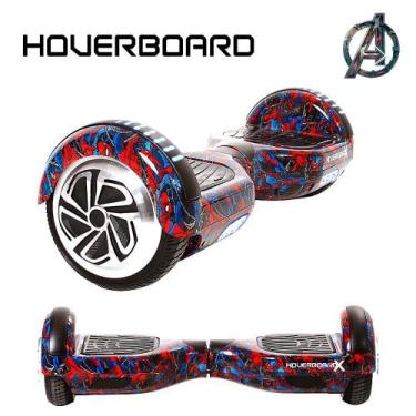 Imagem de Esqueite Elétrico 6,5" Homem Aranha Hoverboard Bluetooth