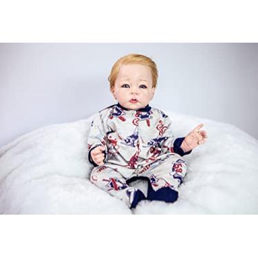 Imagem de Bebê Reborn Menino Realista Fio A Fio Com Enxoval