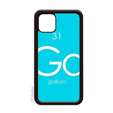 Imagem de Elementos de Química Tabela de Período Metais Gallium Ga para iPhone 12 Pro Max Capa para Apple Mini Mobile Case