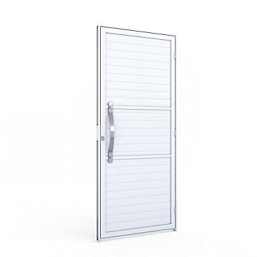 Imagem de Porta de Giro com Puxador em Alumínio 215x89x6,5cm Esquerda