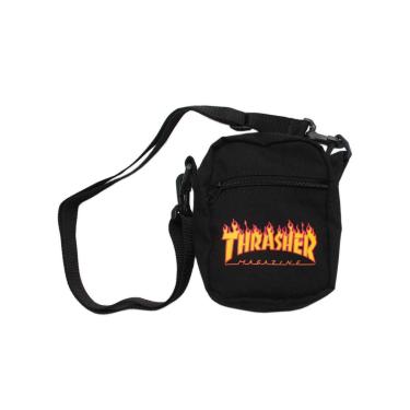 Imagem de SHOULDER BAG THRASHER FLAME LOGO-Unissex