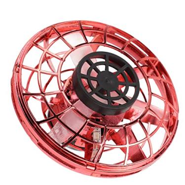 Imagem de Flying Spinner, Rotatable Fingertip Fidget Spinner Hand Operated Mini Drones Small UFO Drone Rechargeable Boomerang Fidget Spinner with LED Lights for Fun Indoor Outdoor (Red)