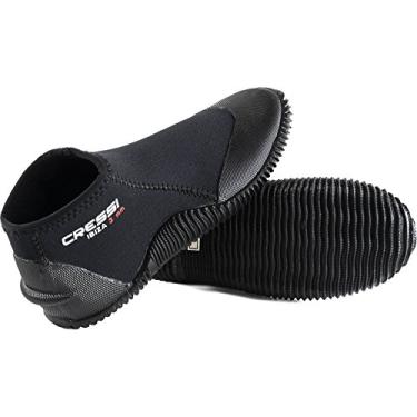 Imagem de Cressi Botas de mergulho de neoprene adulto com sola de borracha antiderrapante para esportes aquáticos | Ibiza 3 mm, Preto/preto, US Man 13 | US Lady 14