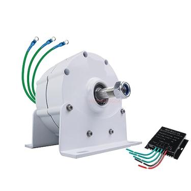 Imagem de Gerador de ímã permanente de 5000w Gerador de ímã permanente 220V Baixa rpm sem engrenagem Generador de motor elétrico permanente para o uso da grade em casa (com base),24v