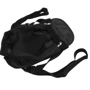 Imagem de Mochila Frontal para Cachorro, Leve, Segura, Portátil, Fácil Limpeza, Forro Removível, Pernas Respiráveis, Ciclismo, Viagem (Preto)