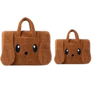 Imagem de Bolsa de laptop 15,6 POLEGADAS Bolsas para notebook para mulheres Mala de viagem Bolsa de ombro (15.6inch) Handbag Feminino (Marrom)