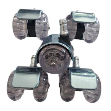 Imagem de Rodizio Para Cadeira De Escritório Cromado Roda Gel Kit S91