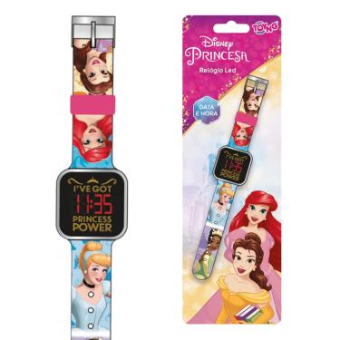 Imagem de Brinquedo Relógio Led Princesas Disney Data e Hora Toyng