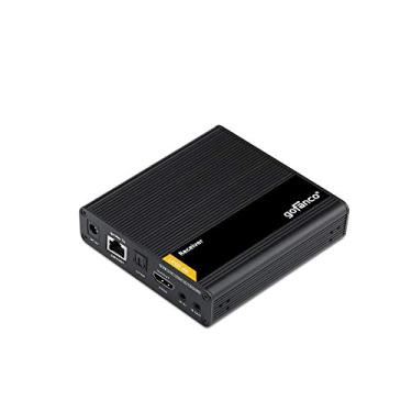Imagem de gofanco 4K HDMI 2.0 [Receptor] Box Balun Over CAT6/7 Cabo Ethernet – Caixa Receptora Adicional, Cascata, 4K @60Hz, HDR, 18Gbps, HDCP 2.2, Dual IR, Toslink Audio, Baixa Latência (HD20Ext-RX)