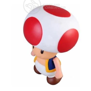 Imagem de Boneco Action Figure Cogumelo Toad Super Size 20Cm Mario