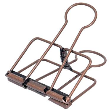 Imagem de Grampos de fichário extragrandes de 5 cm, grampos de papel grandes de cobre para material escolar de escritório (15 peças)