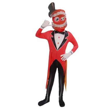 Imagem de SDXLV Kids Pomni Costume The Amazing Digital Circus costume Jumpsuit Pomni Cosplay Birthday Hollowen Party (Caine, 3-4 years)