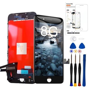 Imagem de Para iPhone 8/SE 2020 2ª geração de substituição de tela de 4,7 polegadas, tela sensível ao toque, digitalizador LCD com kit de ferramentas de reparo + protetor de tela para A1863, A1905, A1906