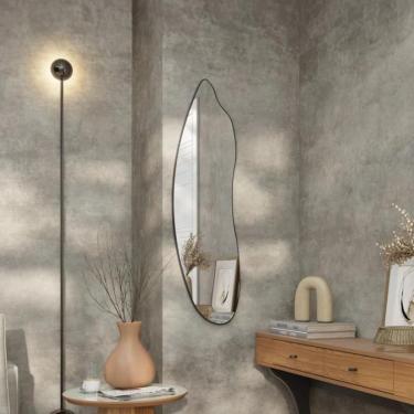 Imagem de Espelho Decorativo Orgânico 120cm Preto Fosco Dalla Costa