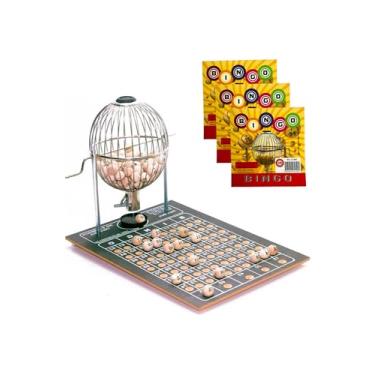 Imagem de Jogo Bingo Nº3 1 A 75 Pedras Completo Profissional + 300 Cartelas