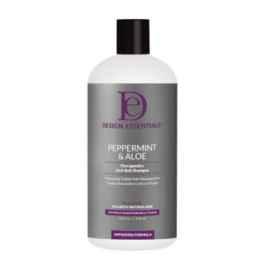 Imagem de Design Essentials & Aloe Therapeutics AntiItch Shampoo Control Sclap Flaking & Itching, Peppermint, 32 Fl Oz